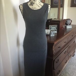 EUC Express Grey T-shirt Dress w/ side cutouts